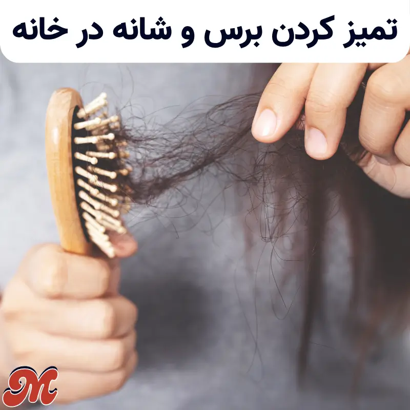 تمیزکردن برس و شانه در خانه