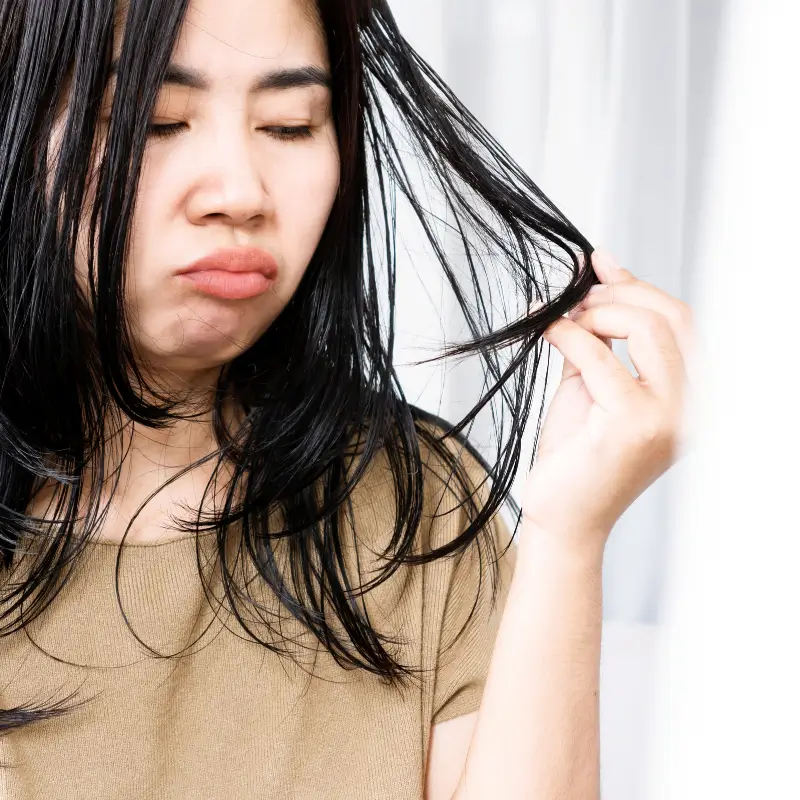 درمان چربی مو