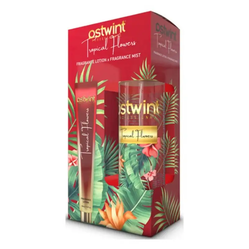 ست بادی اسپلش و لوسیون بدن استوینت رایحه Tropical Flowers