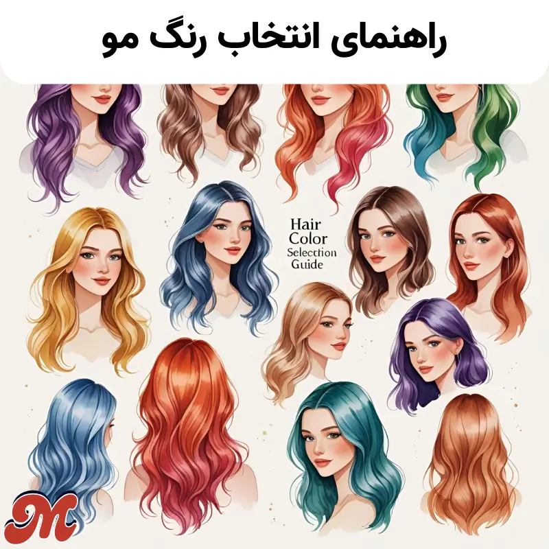 راهنمای انتخاب رنگ مو